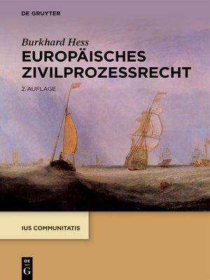 cover image of Europäisches Zivilprozessrecht